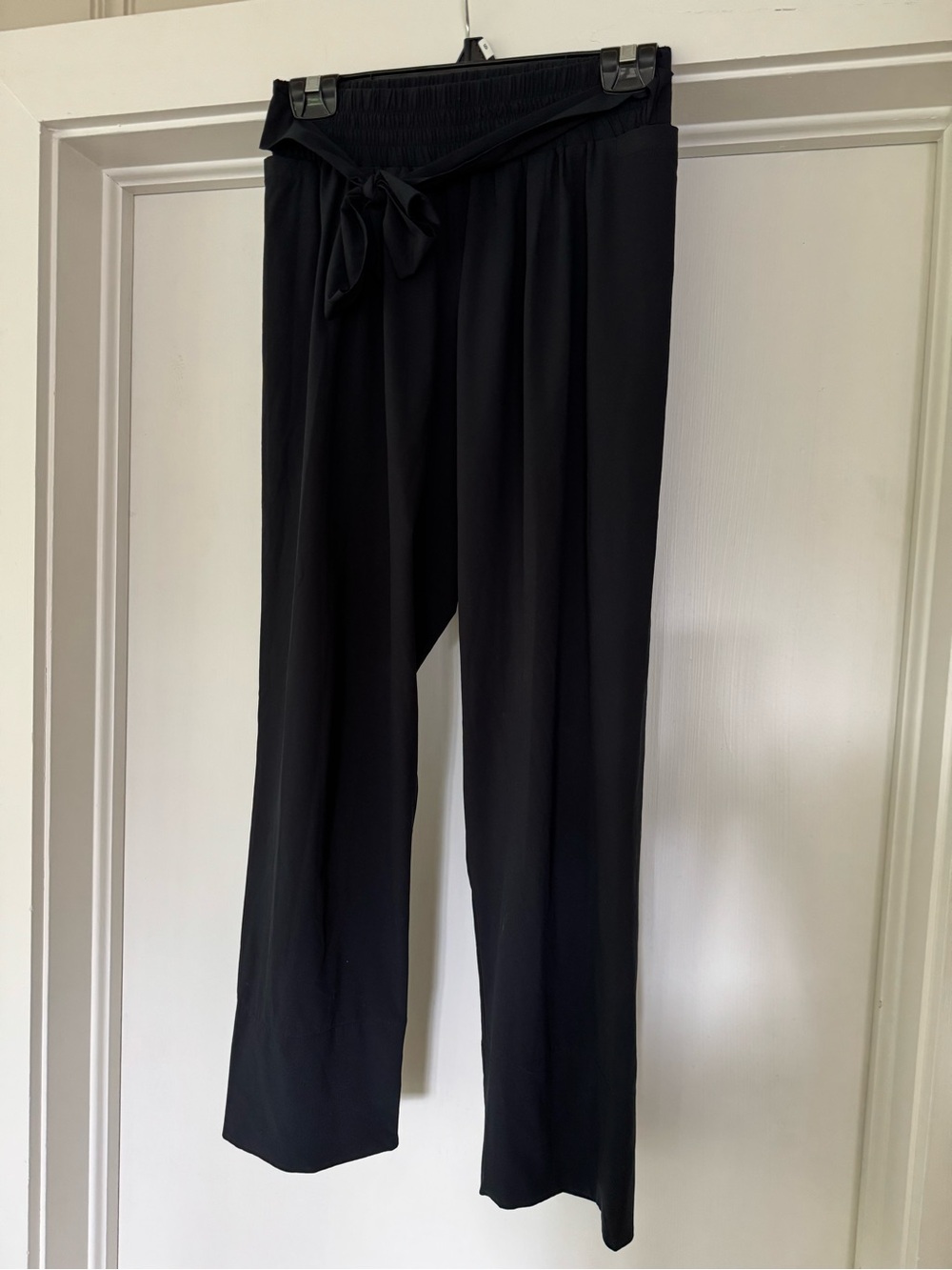 ADAY Sz M Easy Days dark navy pants with side tie